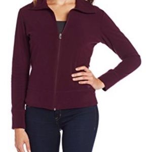 Woolrich Full-zip Blackberry Long-Sleeved Soft Fleece Jacket w/ Pockets size xxl